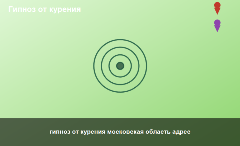 гипноз от курения московская область адрес