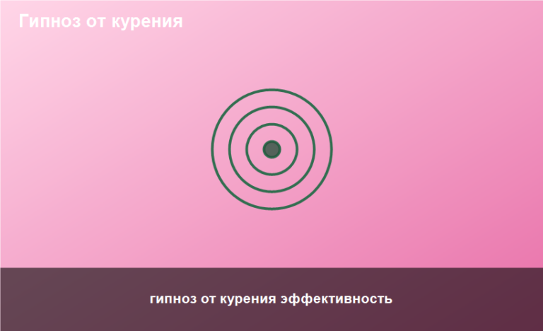 гипноз от курения эффективность